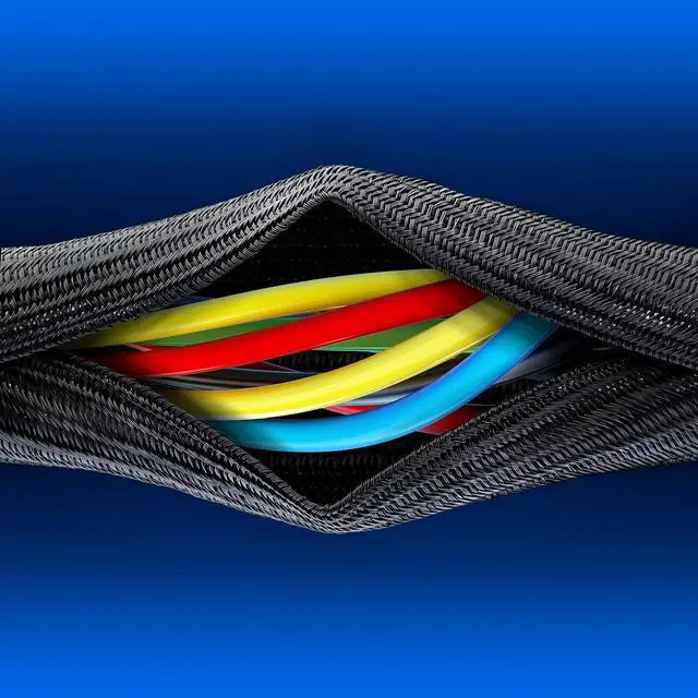 Alt view image 6 of 6 - Cable Management Wire Loom 12ft 3/4 Inch Black Split Cord Protector
