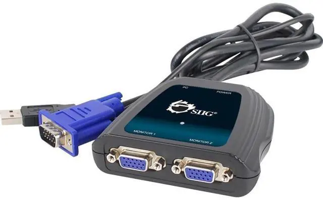 Main image of CE-VG0A11-S11PORT Compact VGA Splitter 2DISPLAY black
