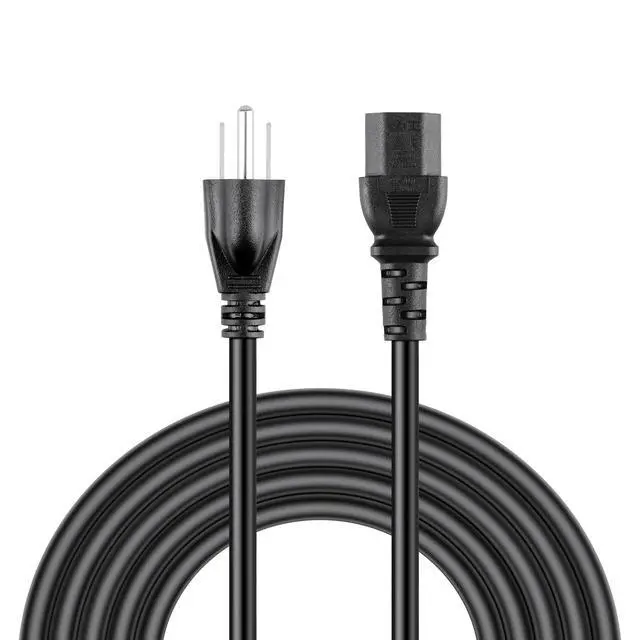 Alt view image 2 of 5 - UL Listed 6ft 16AWG Notched Power Cable NEMA 5-15 Male Connector to C15 Female connector-9KKCP