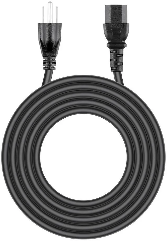 Alt view image 5 of 5 - UL Listed 6ft 16AWG Notched Power Cable NEMA 5-15 Male Connector to C15 Female connector-9KKCP
