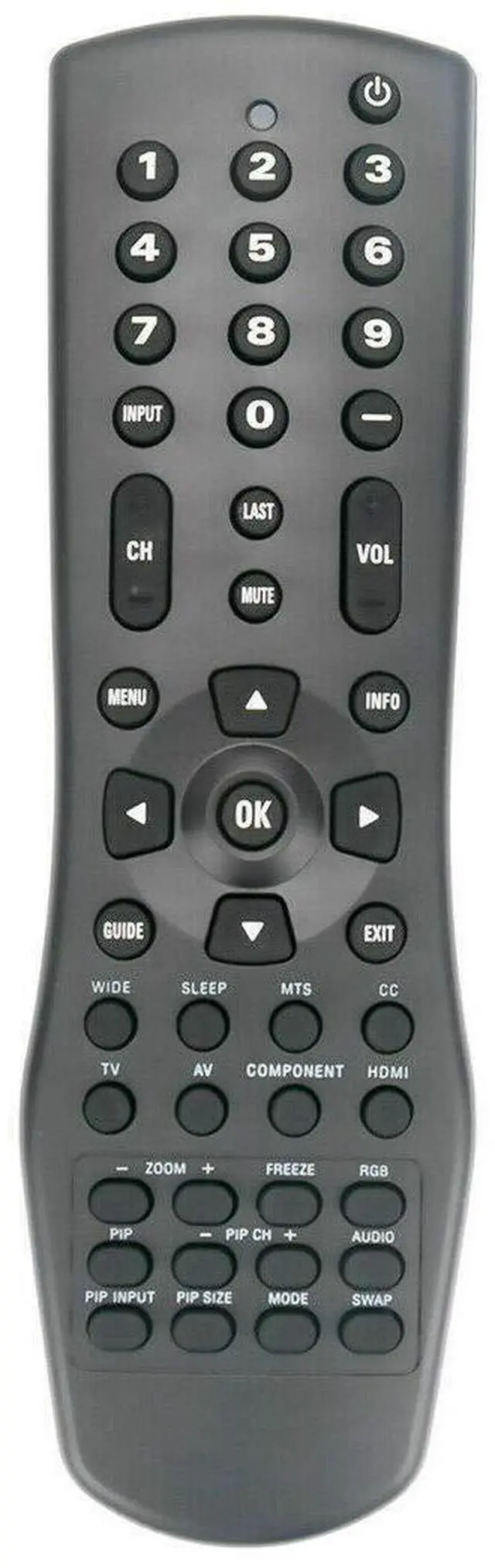 Main image of Replacement TV Remote Control Controller for Vizio LCD/Plasama HDTV P42 P42HDTV10A P50 P50HDM P50HDTV10A P50HDTV20A P63 RCVZ04