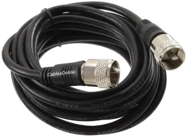 Main image of CablesOnline 12ft RG8x Coax UHF (PL259) Male to Male 50 ohm Antenna Cable - R-U012