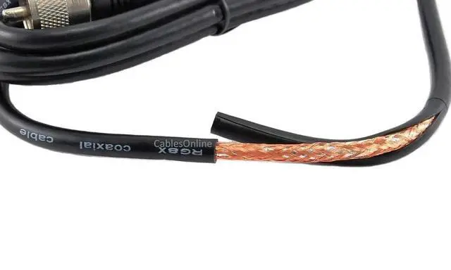 Alt view image 3 of 3 - CablesOnline 12ft RG8x Coax UHF (PL259) Male to Male 50 ohm Antenna Cable - R-U012