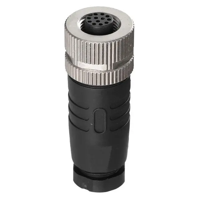 Alt view image 4 of 5 - Industrial M12 12 Pin Male & Female A Code Aviation Connector 12mm Circular Socket 30V 1A Waterproof Solder Plugs for Automation Sensor/Actuator