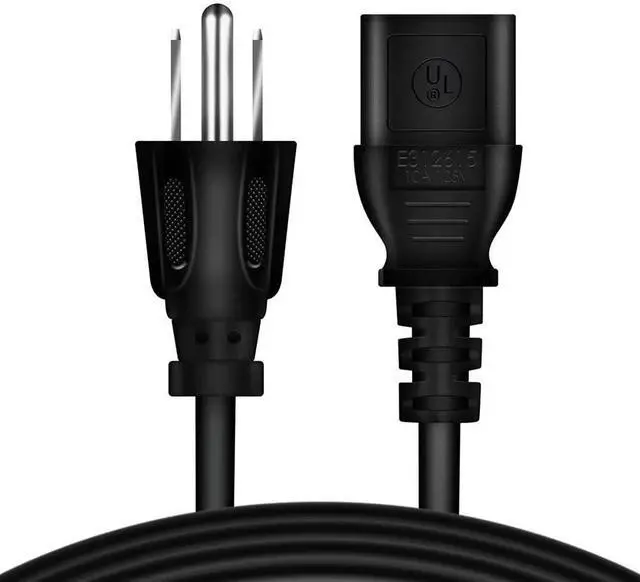 Main image of 6ft/1.8m UL Listed AC in Power Cord Cable Outlet Plug Lead Compatible with Dell U2412M U2412Mb 860-10161 UltraSharp 24 Widescreen LED LCD Monitor