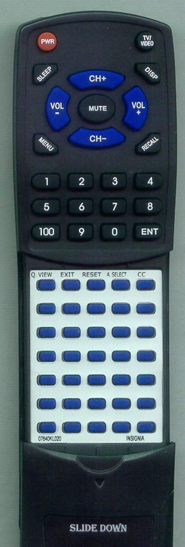 Main image of Replacement Remote Control for Insignia RCKL020, ISTV040924, ISTV040926, 07640KL020
