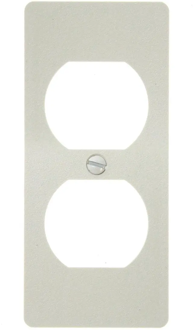Main image of 5507D Non-Metallic Duplex Faceplate 5500 Ivory