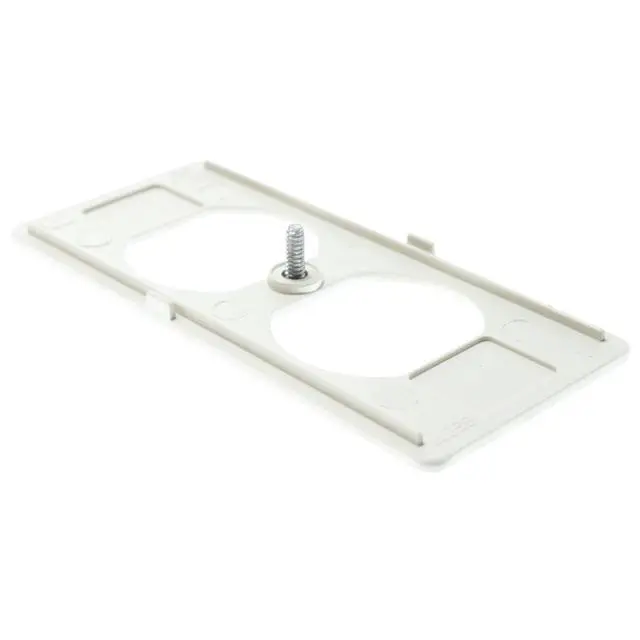 Alt view image 2 of 3 - 5507D Non-Metallic Duplex Faceplate 5500 Ivory