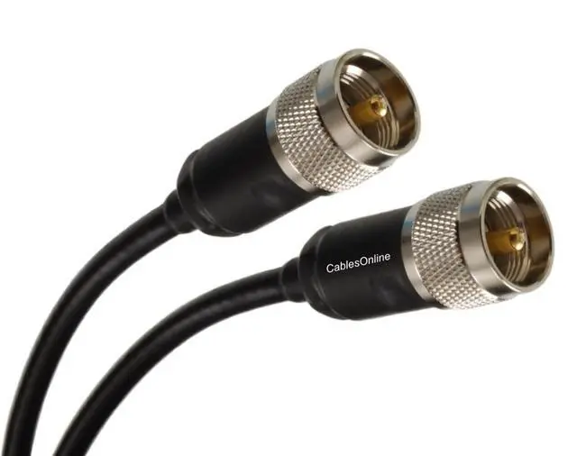 Alt view image 3 of 4 - CablesOnline, 50ft RG8X Coax UHF PL259 Male to UHF PL259 Male 50-Ohm Antenna Pure Copper Cable, Made-in-the-USA, R-U050T
