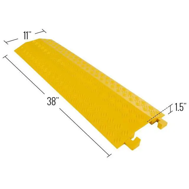 Alt view image 3 of 6 - Guardian 2-Pack Bundle of High Traffic Pedestrian Light Equipment Drop-Over Cable Cover Ramps