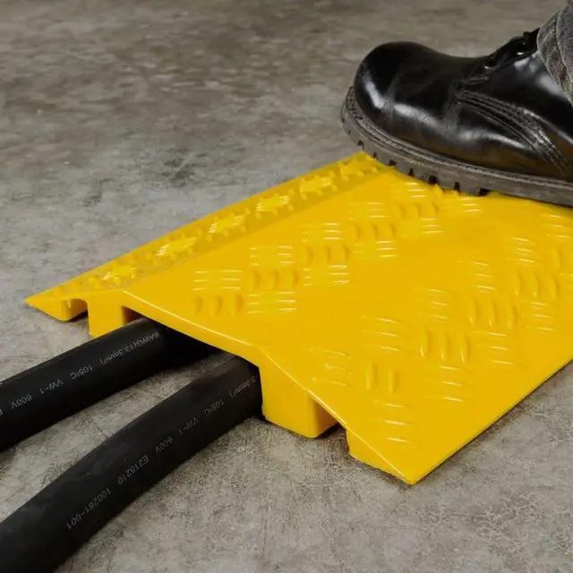 Alt view image 2 of 6 - Guardian 2-Pack Bundle of High Traffic Pedestrian Light Equipment Drop-Over Cable Cover Ramps