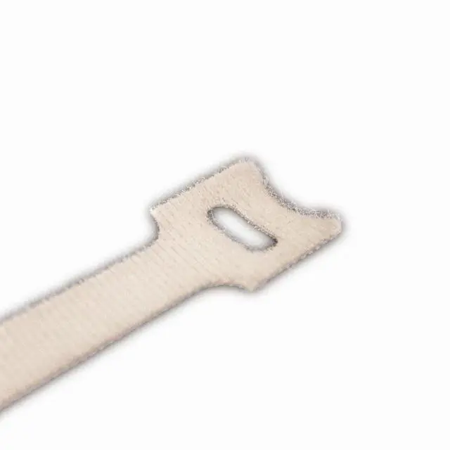 Alt view image 2 of 5 - 10 Inch Hook and Loop Reusable Strap Cable Cord Wire Ties 100 Pack White