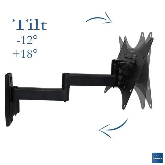 Alt view image 5 of 6 - TV Wall Mount Low Profile for 40 inch TVs + Up | Continu.us CTM-5000 Tilting Television Wall Mount Bracket. Eliminates Screen Glare - Easy to Install: Max Load 165lbs. (CTM-2200)