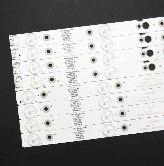 Alt view image 5 of 6 - LED Strips Replacement for LG CRH-A4330300104L6CNRev1.0 43UJ620V | NEW LED Strips Compatible with LG 43"TV CRH-A4330300104L6CNRev1.0 43UJ620V 43UJ6200 43UJ630V 8 PCS