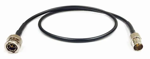 Main image of 5 Foot BNC Male to BNC Female 3G HD-SDI Mini RG59 Extension 75 Ohm Cable Black