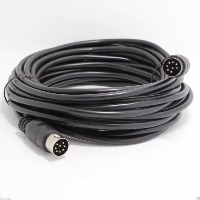Main image of 8 PIN Large male DIN Speaker wire cable for Monster Clarity HD Model One 12 FT