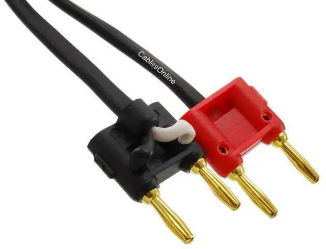 Alt view image 2 of 4 - CablesOnline, 6ft 12AWG 4-Pole Neutrik SpeakOn to 2-Dual Banana Preminum Speaker Cable, XR-K9206