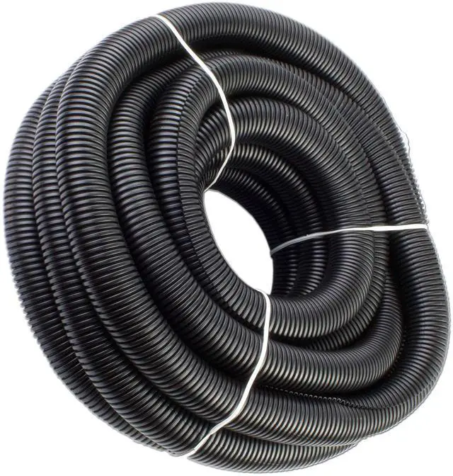 Main image of 25 Feet 1' 25mm Split Wire Loom Conduit Polyethylene Tubing Black Color Sleeve Tube