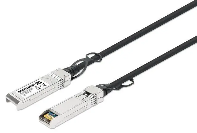 Alt view image 4 of 5 - Intellinet 10G SFP+ Passive DAC Twinax Cable, 14 Ft, MSA-Compliant | 10 Gbps SFP+ to SFP+ passive DAC twinax, direct attach copper, MSA-Compliant, AWG 30, hot-swappable, black | 508452