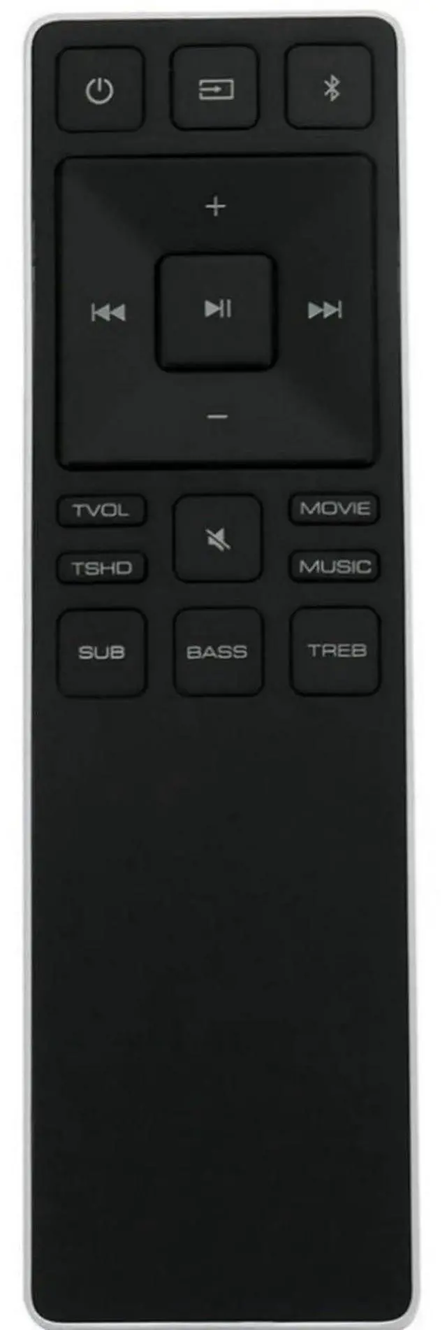 Main image of XRS551-D Replacement Remote Control for Vizio Soundbar in Living Rooms or Rooms, Remote Control Size About 5 x 2 x 1 in, Replace Remote Compatible Models SB4051-D5 SB3851-D0 SB3820-C6 SB4451-C0