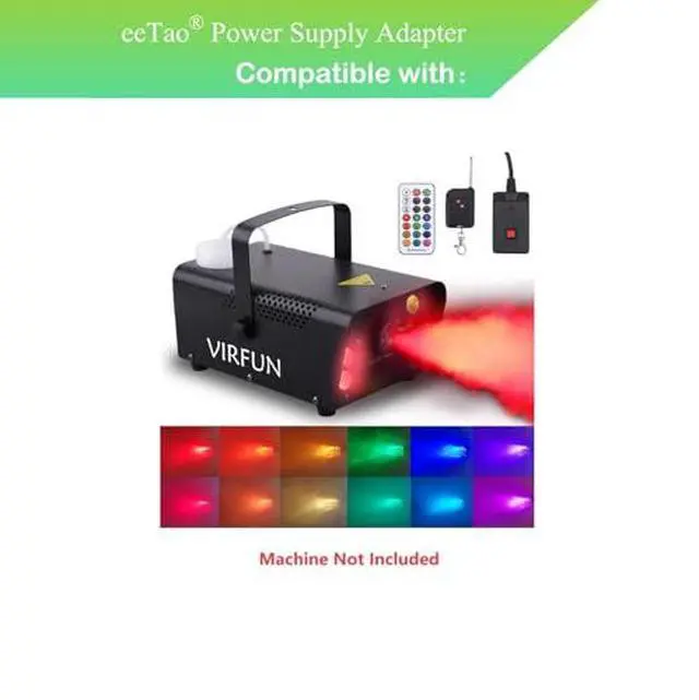 Alt view image 5 of 5 - 3 Prong AC Power Cord for VIRFUN 500W Fog Machine Smoke Machine with 6 LED Lights 12 Colors Effect Plug Lead Charging Cable Charger Power Supply 110V-240V