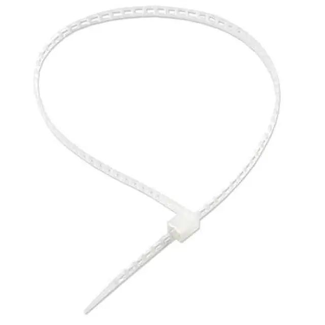 Alt view image 2 of 3 - 40 Pound Nylon Ladder Cable Zip Ties, 11.5 (in) L, White: 1000/PK