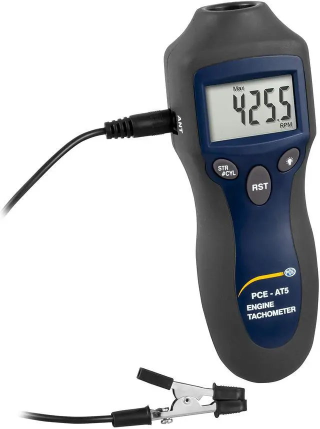 Main image of Automotive Tester PCE-at 5 to Measures Revolutions in Two and Four Stroke Engines from