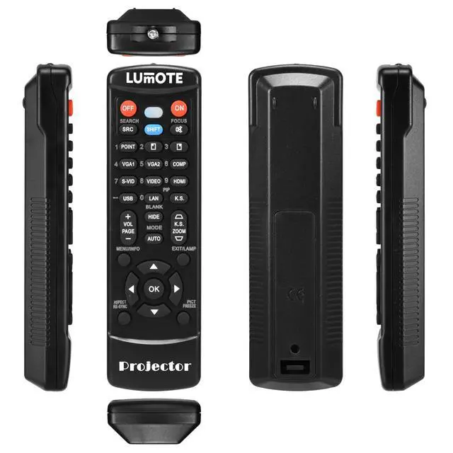 Alt view image 2 of 2 - Replacement Remote Control for JVC DLA-RS60 DLA-RS60U3D DLA-RS35U DLA-HD350 Projector Black