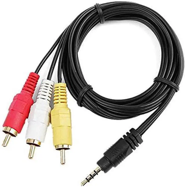 Main image of 3RCA AV A/V TV Cable Cord Work for Canon GL1 MiniDV / GL2 MiniDV / HV10 / HV40
