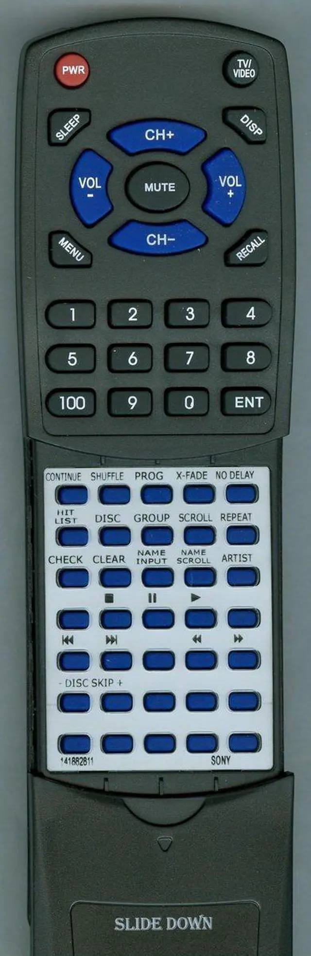 Main image of Replacement Remote Control for Sony RMDX400, CDPCX400, 141882811, CDPM333ES