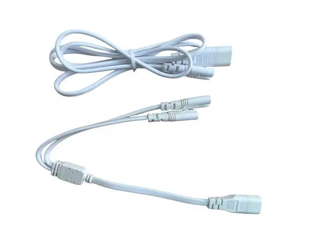 Alt view image 3 of 7 - C7/C8 Y-Splitter Power Cable Kit for Gondola LED Lighting | C7 to C8 Y-split + extension cable. Plug & play, fits gondola lighting systems. UL-rated
