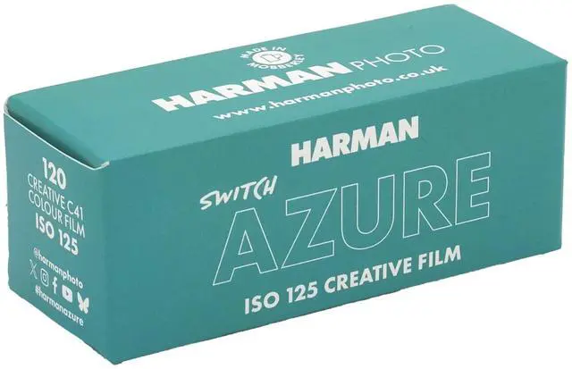Alt view image 4 of 5 - Switch Azure 125 Creative Color Negative 120 Roll Film, ISO | 125 ISO color negative film with 120 roll format for creative photography, color shifting and artistic effects