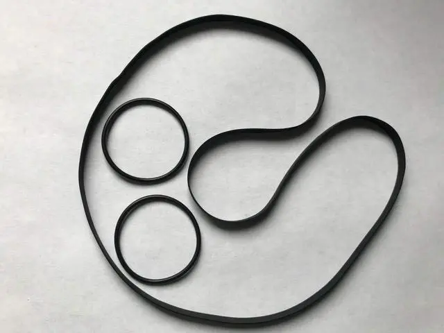 Main image of New 3 Belt Set for Mitsubishi Turntable LT-5 LT-5V LT-640 X-10 X-12