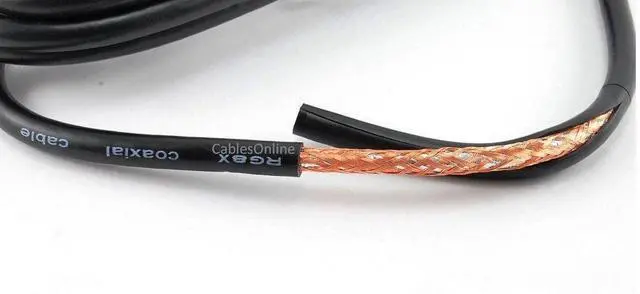 Alt view image 2 of 2 - CablesOnline 125ft RG8x Coax UHF (PL259) Male to Male 50 ohm Premium Grade Antenna Cable (R-U125)
