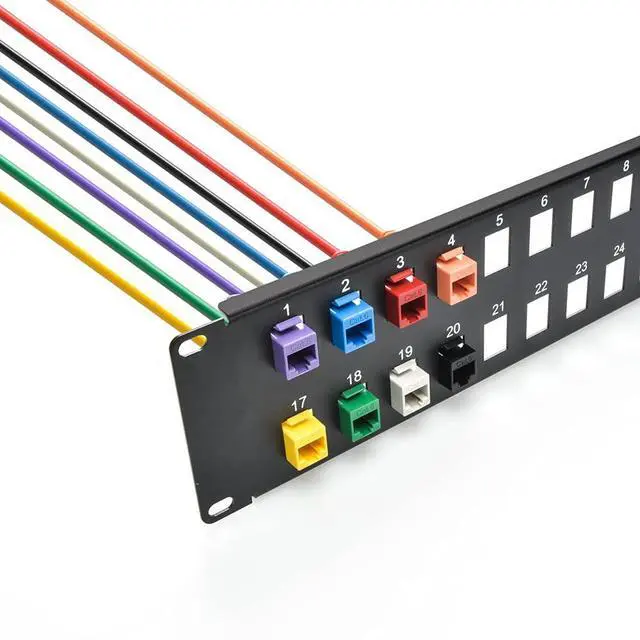 Alt view image 3 of 3 - Blank Panel for Keystone Jack, 2U, 32 Port, 5 Pack