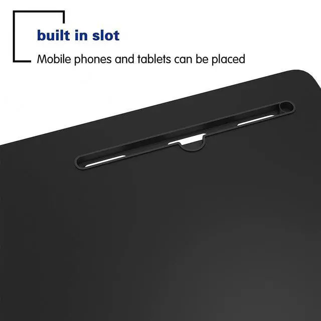 Alt view image 6 of 6 - 31.5 inch Adjustable Mobile Bed Table Portable Laptop Computer Stand Desks with Tablet Slot Cart Tray, Black