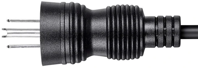 Alt view image 5 of 5 - Hospital-Grade Power Cord - 10 Feet - Black | NEMA 5-15P to IEC-320-C13 | 16AWG | 10A
