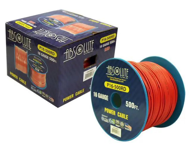 Alt view image 5 of 6 - P16-500RD 16 Gauge 500-Feet Spool Primary Power Wire Cable (Red)