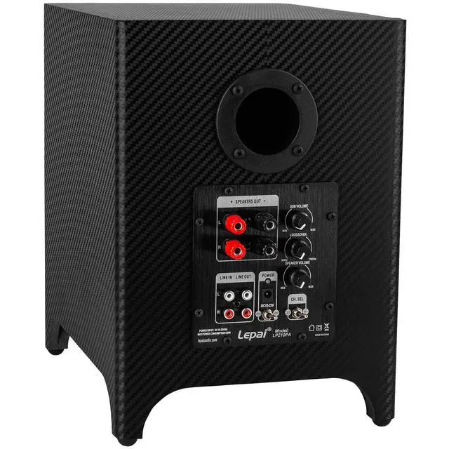 Alt view image 3 of 3 - LP210PA 2x30W + 60W 2.1 Channel Mini Plate Amplifier TPA3118