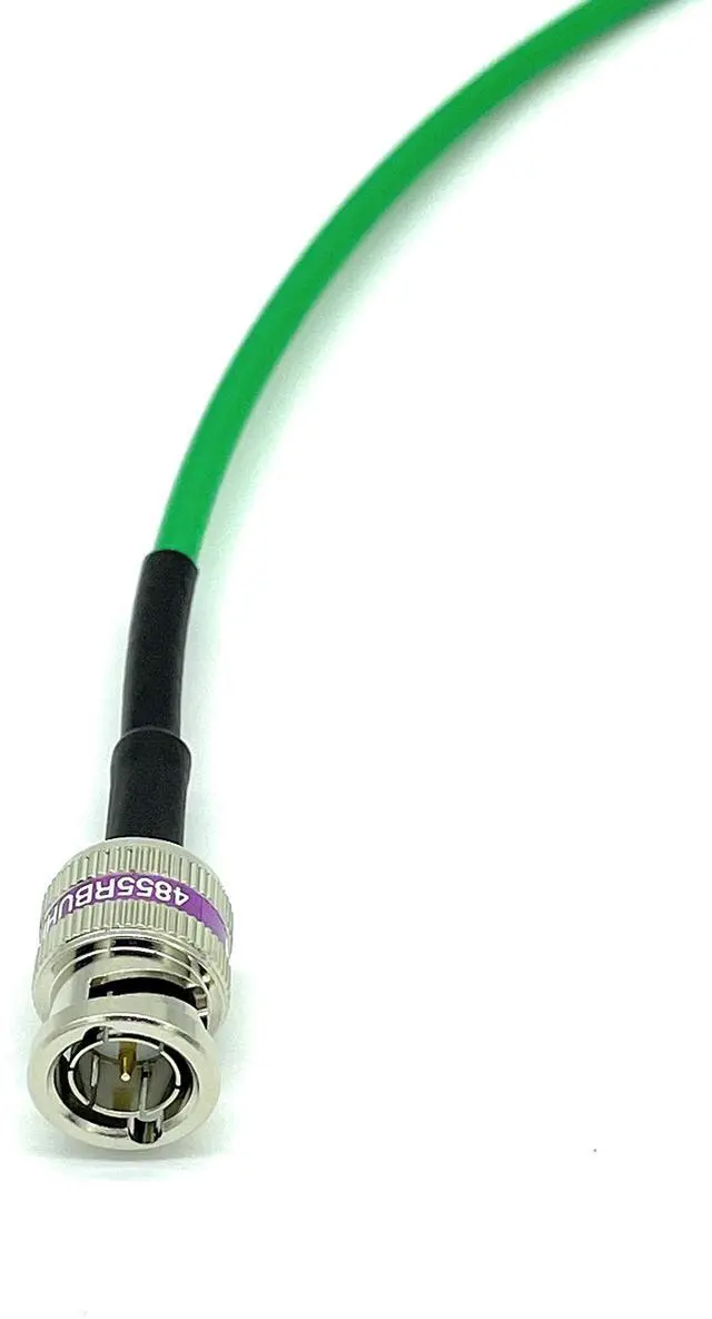 Alt view image 5 of 7 - 12G-SDI BNC to BNC Cable, 4855R,10ft, Green | Premium Mini RG59, 75 Ohm, Supports SD, HD, 3G, 6G & 12G-SDI