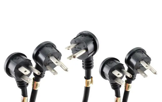 Alt view image 3 of 5 - CablesOnline 12in Flat Plug Power Extension Cord/Cable, NEMA 5-15P to 5-15R (5 Pack) (PC-S0412-5)