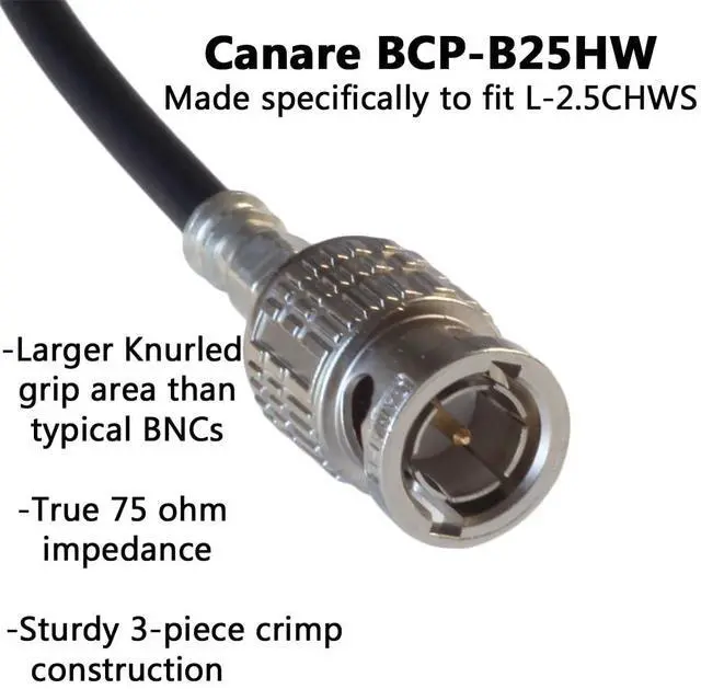 Alt view image 2 of 3 - BJC Ultra-High-Flex HD/3G/6G SDI Cable, L-2.5CHWS, BNC/BNC (50 Foot)