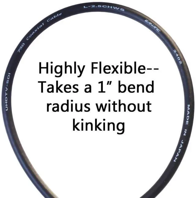 Alt view image 3 of 3 - BJC Ultra-High-Flex HD/3G/6G SDI Cable, L-2.5CHWS, BNC/BNC (50 Foot)