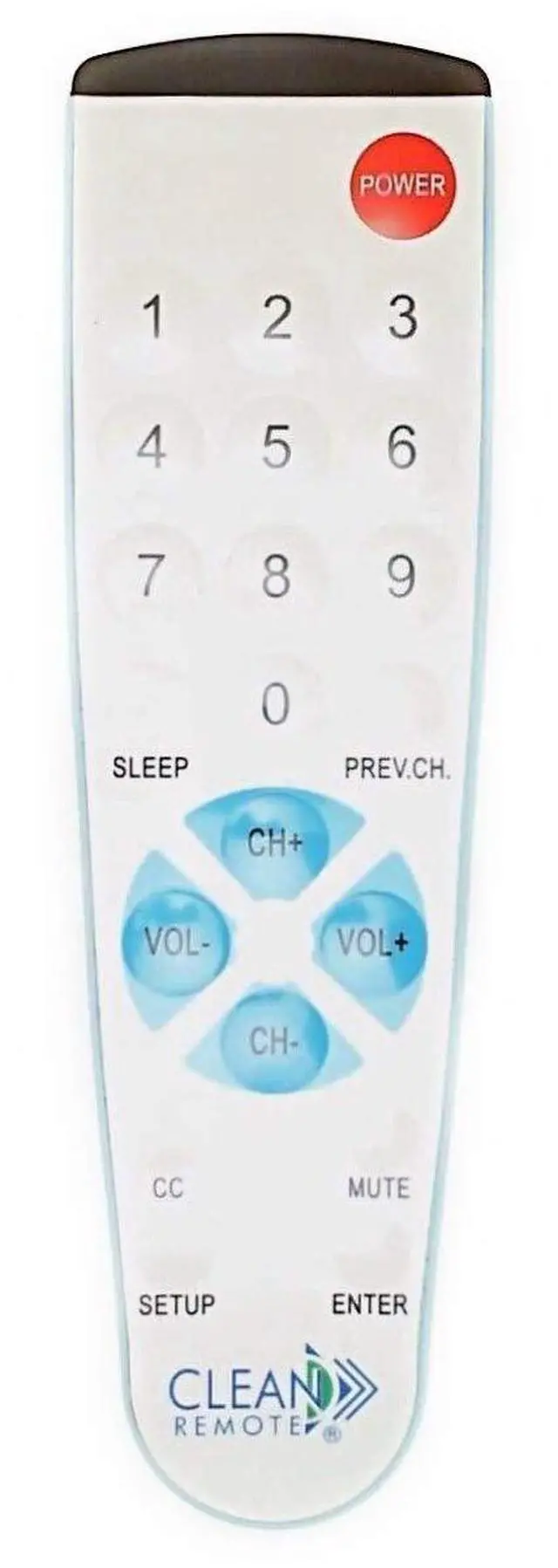 Main image of Clean Remote Big Button Universal TV Remote