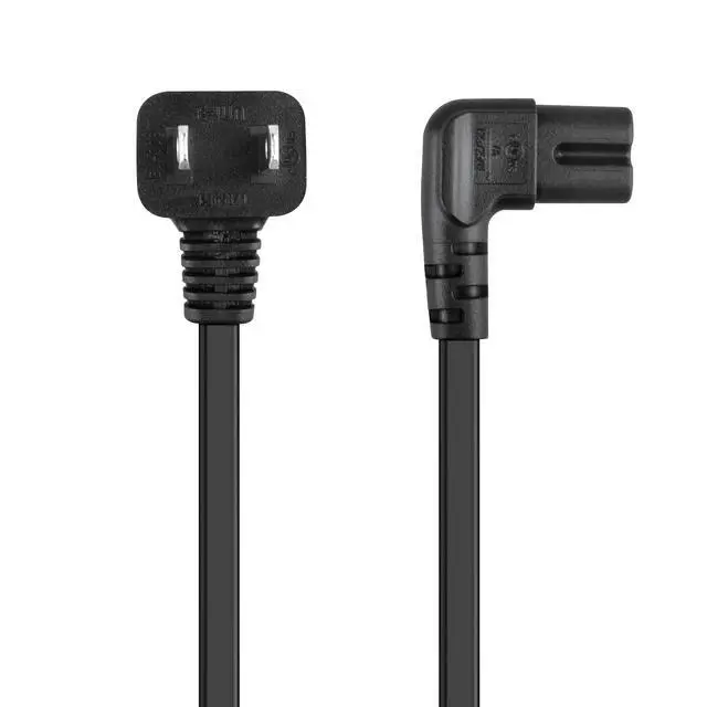 Alt view image 5 of 5 - 6ft UL Listed 2-Prong Power Cord Compatible with LED LCD TV Vizio Samsung LG Sharp Wall AC Power Cord