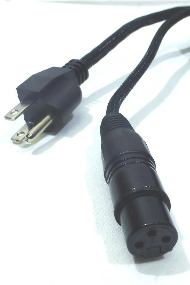 Alt view image 2 of 4 - 15 Ft / 4.54M Siamese Cable AC Power & XLR Audio Cable for Power Speakers