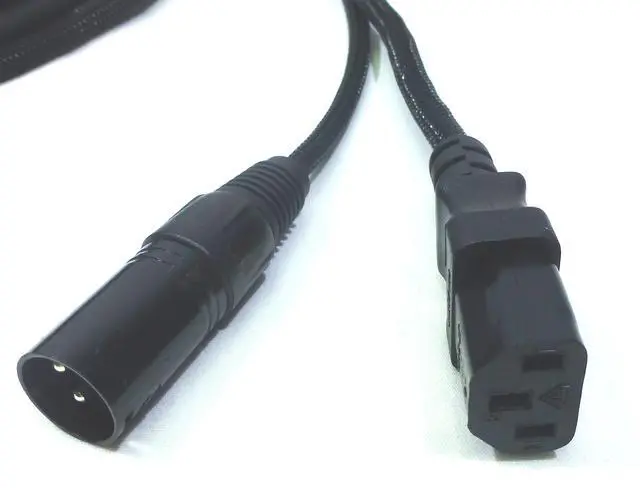 Alt view image 3 of 4 - 15 Ft / 4.54M Siamese Cable AC Power & XLR Audio Cable for Power Speakers