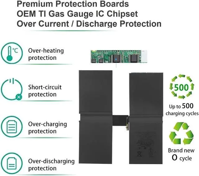 Alt view image 3 of 7 - A2387 Battery for iPad Pro 12.9" 5th/6th Gen (2021/2022) A2378 A2379 A2461 A2462