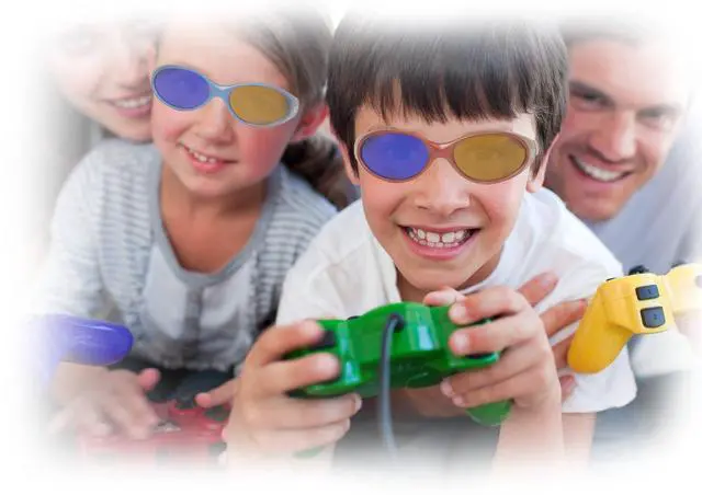 Alt view image 4 of 4 - D Video Wizard 3DVW41 3D Glasses for Youth/Child - 4 Pack (ASSORTED COLORS)
