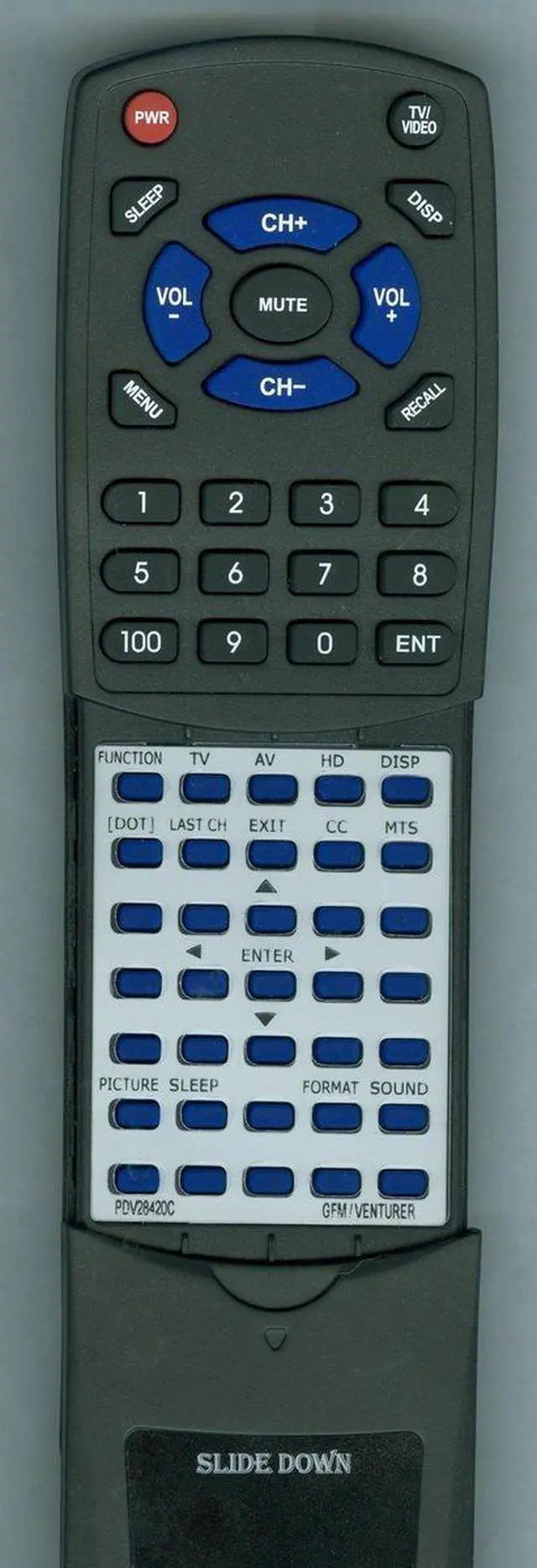 Main image of Replacement Remote Control for GFM PDV28420C, PDV28420C
